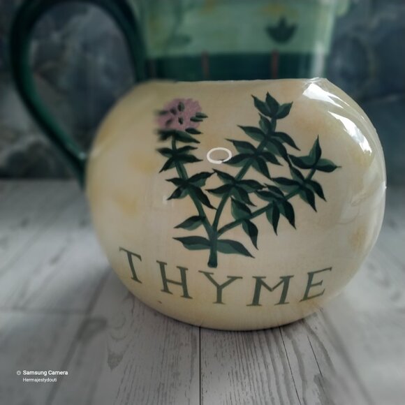Certified International Jennifer Brinley Ceramic THYME Beverage or Water Pitcher - Picture 5 of 8